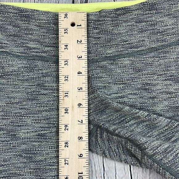 Lululemon Wunder Under Crop 6 Diamond Jacquard Space Dye Slate Clarity Yellow - Picture 11 of 13